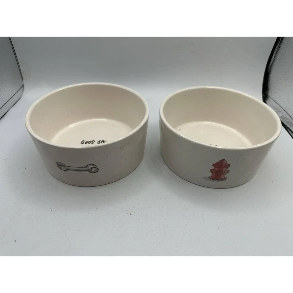 Rae Dunn Magenta Dog Bowls
